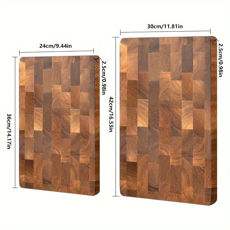 EcoNest Kitchen Acacia Wooden Cutting Board: Butcher block for meat, cheese, bread, vegetables, and fruits, ideal for charcuterie and food prep.
