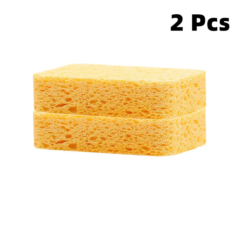 EcoNest Kitchen compostable dish sponge made of wood pulp and silicone, ideal for eco-friendly cleaning.