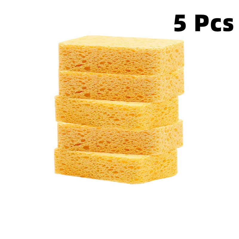 EcoNest Kitchen compostable dish sponge made of wood pulp and silicone, ideal for eco-friendly cleaning.