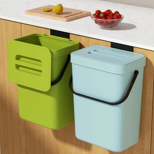 EcoNest Kitchen Odor-Free Countertop Compost Bin - Rectangular Food Waste Basket