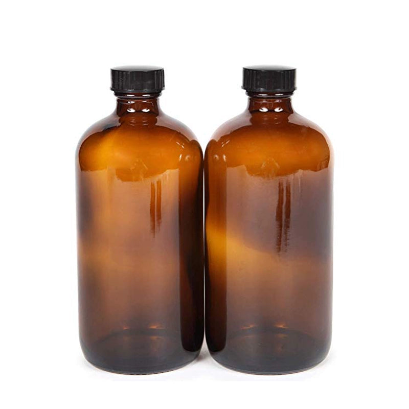 EcoNest Kitchen eco-friendly reusable 480ml brown glass spray bottles with PP nozzles for sustainable cleaning.
