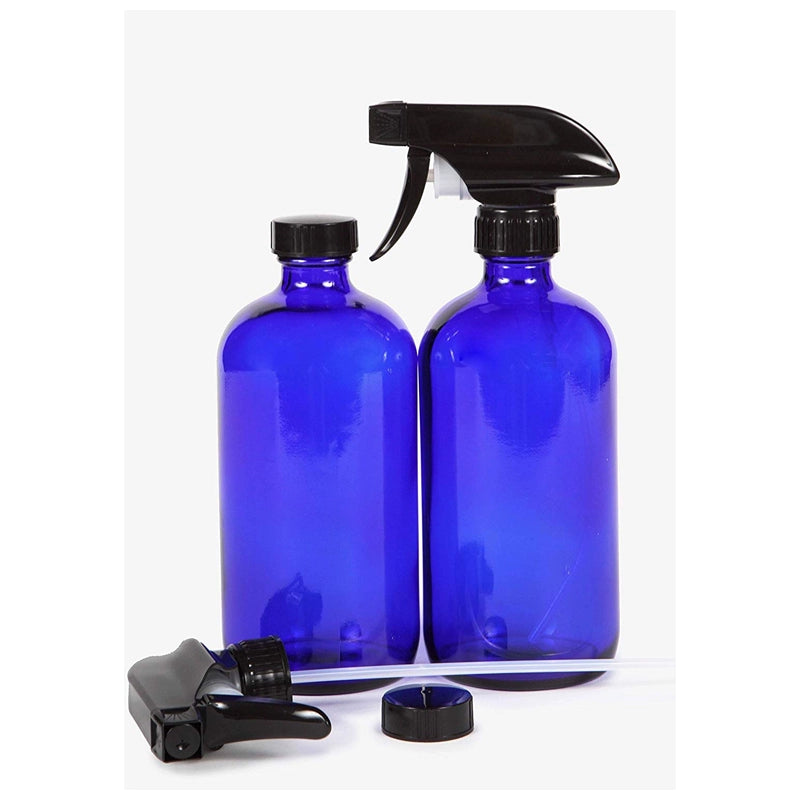 EcoNest Kitchen eco-friendly reusable 480ml brown glass spray bottles with PP nozzles for sustainable cleaning.