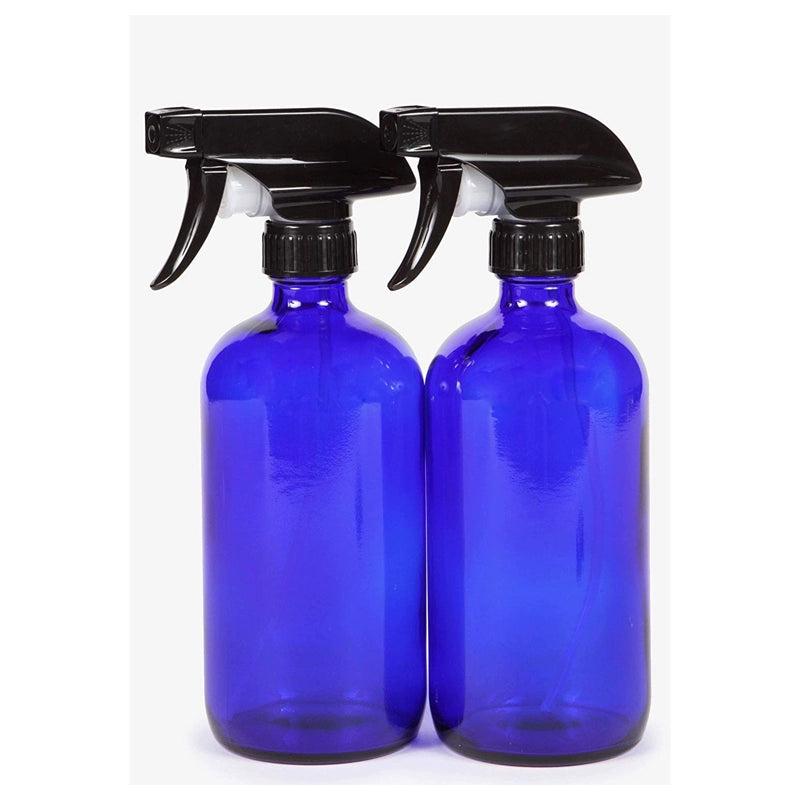 EcoNest Kitchen eco-friendly reusable 480ml brown glass spray bottles with PP nozzles for sustainable cleaning.