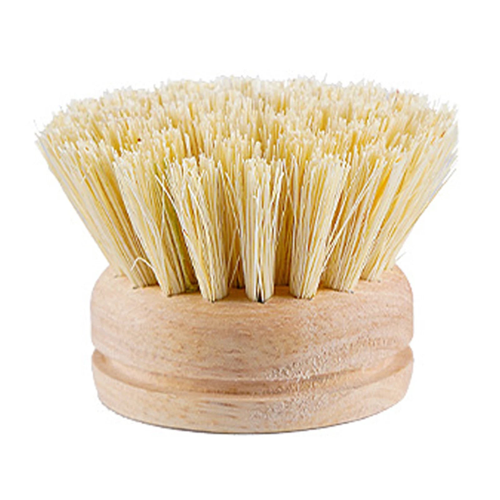 EcoNest Kitchen replaceable dish brush with a wooden handle, perfect for effective kitchen cleaning and stain removal.
