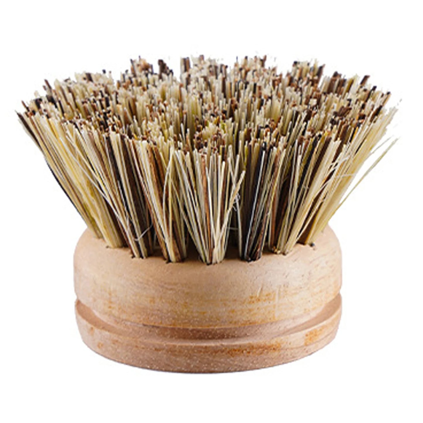 EcoNest Kitchen replaceable dish brush with a wooden handle, perfect for effective kitchen cleaning and stain removal.