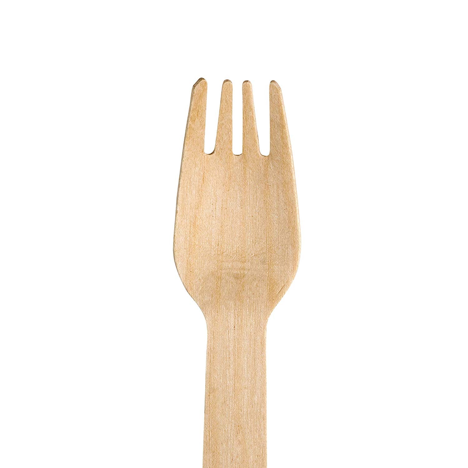 6 Inch Biodegradable Wooden Cutlery Forks. A wonderful alternative to plastic spoons and forks, compostable and made from environmentally friendly and sustainable birchwood.
