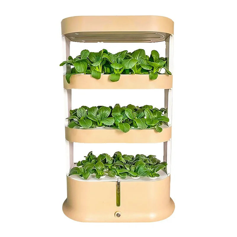 MDNG Multi-Layer Hydroponics Growing System - Smart indoor planter for vegetables, made from durable glass fiber and plastic raw materials.