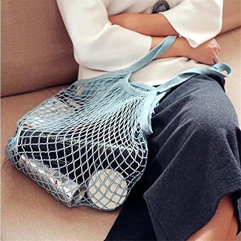 EcoNest Reusable Cotton Mesh Produce Bags for Fruits and Vegetables