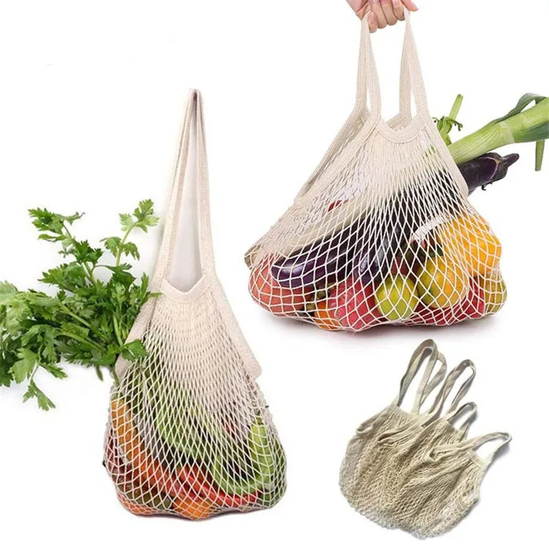 EcoNest Reusable Cotton Mesh Produce Bags for Fruits and Vegetables