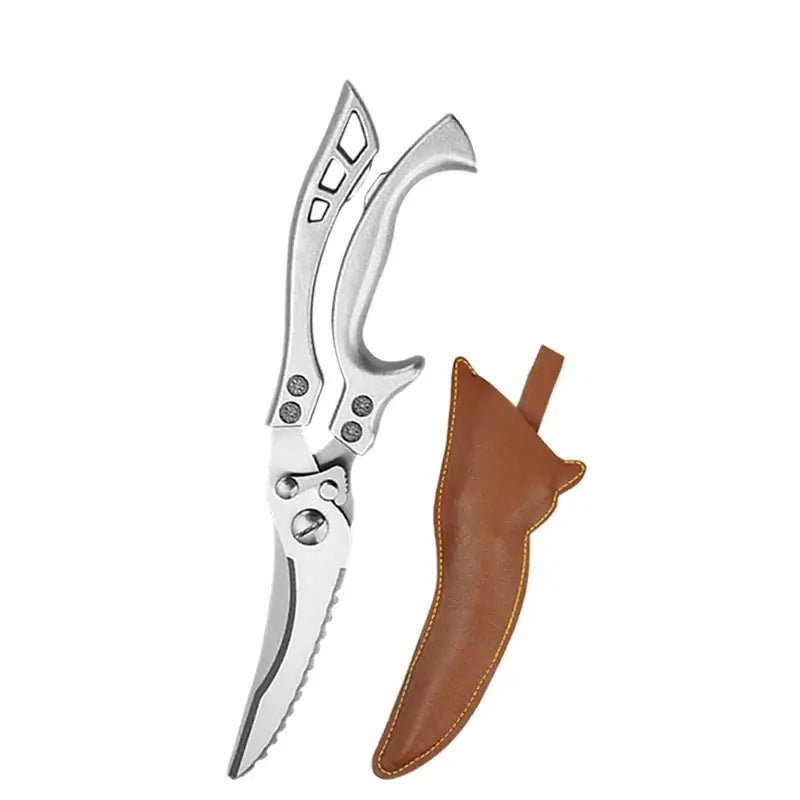 Japanese chef knife set with meat cleaver, stainless steel blades, wooden handles, eco-friendly and CE-certified for precision cooking.