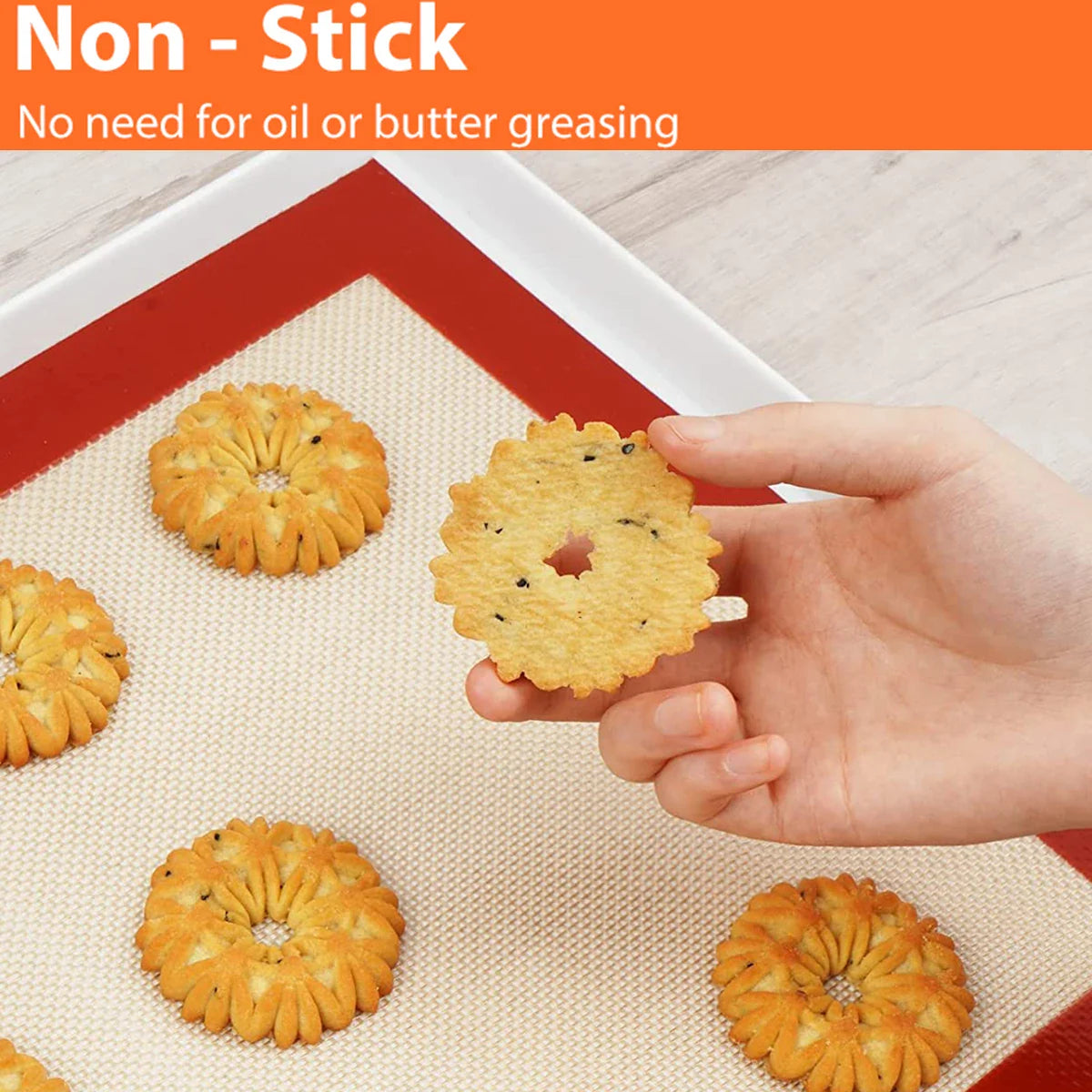 Cippes Silicone Baking Mats for Non-Stick Baking