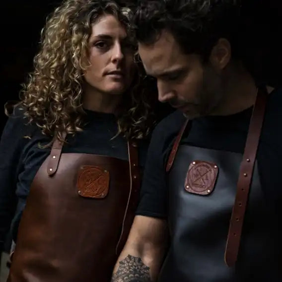 WITLOFT - Handcrafted Classic Leather Apron Cognac/Cognac-1