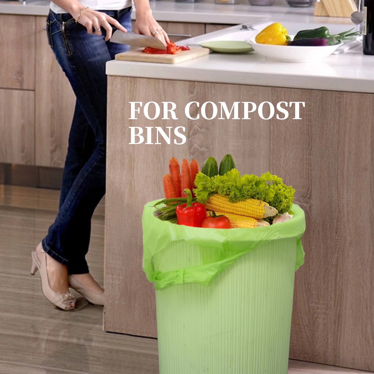 EcoNest Kitchen 13 Gallon Compostable Trash Bags