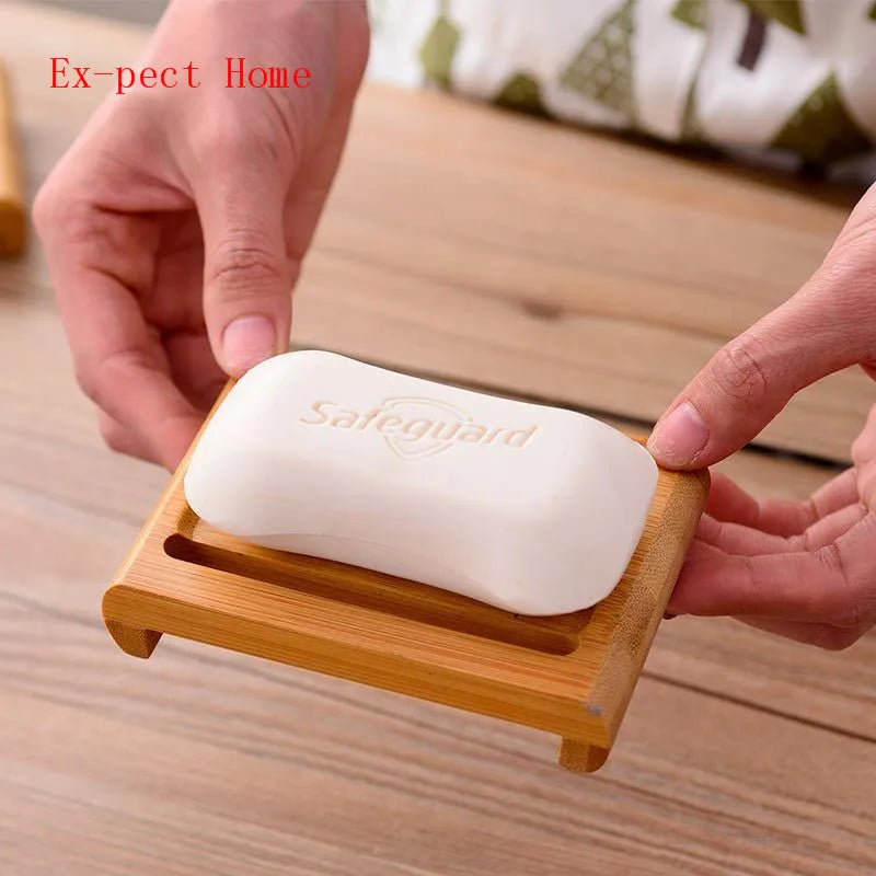 EcoNest Kitchen natural bamboo soap dish, Japanese-style holder