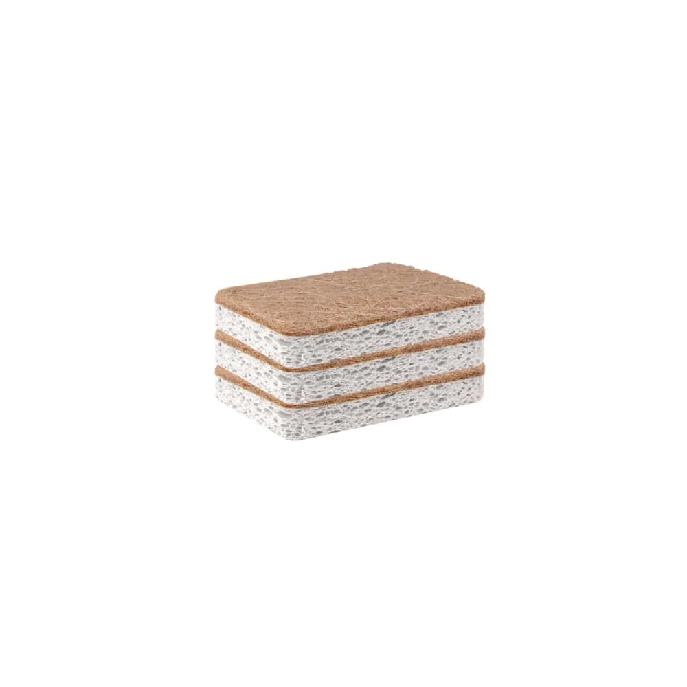 Stack of woven rectangular containers on a white background