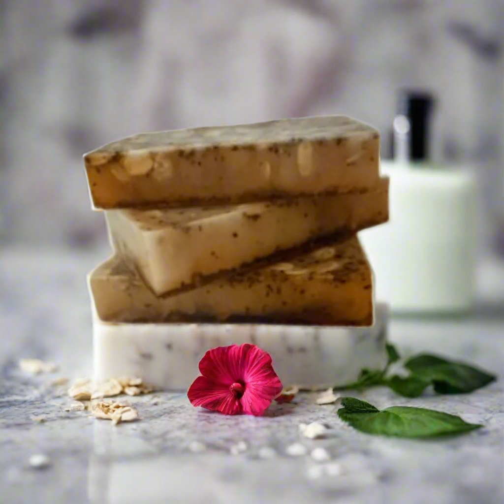 Honey, Hibiscus & Oatmeal Handmade Soap