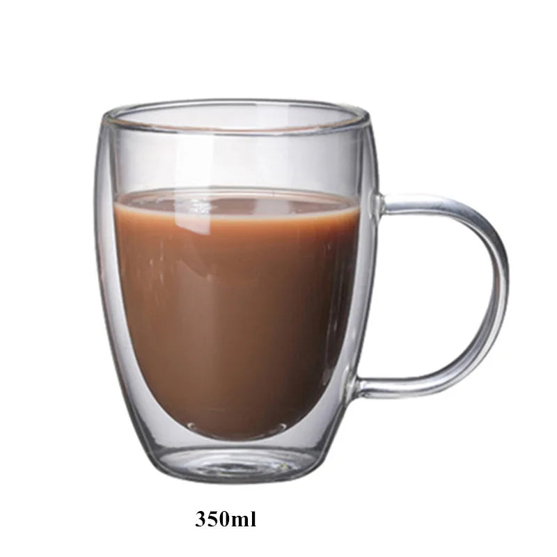 EcoNest Kitchen Double Insulation Glass Coffee Mug