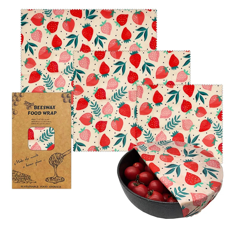 EcoNest Kitchen Eco-Friendly Reusable Beeswax Food Wraps