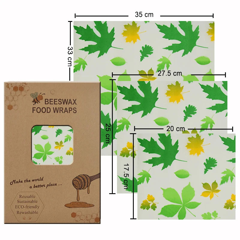 EcoNest Kitchen Eco-Friendly Reusable Beeswax Food Wraps