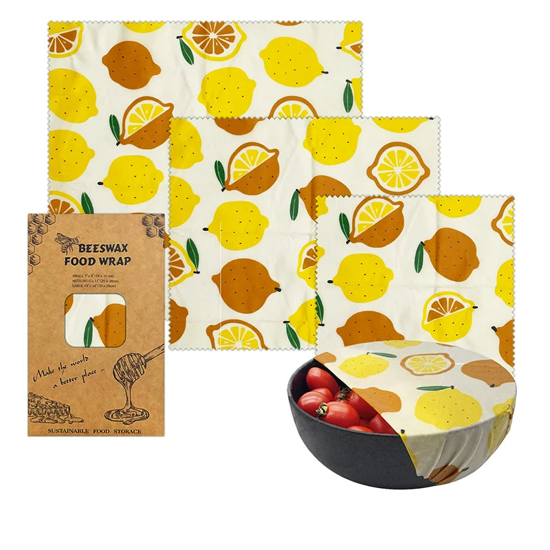 EcoNest Kitchen Eco-Friendly Reusable Beeswax Food Wraps