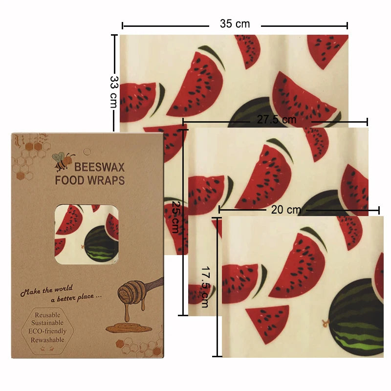 EcoNest Kitchen Eco-Friendly Reusable Beeswax Food Wraps