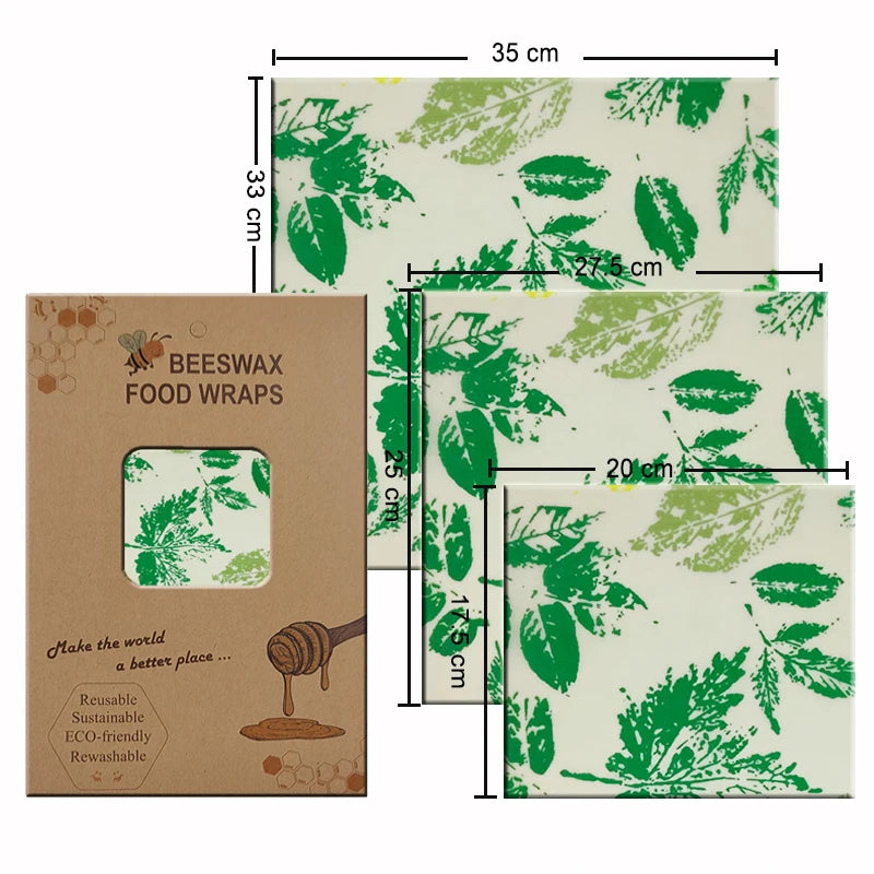 EcoNest Kitchen Eco-Friendly Reusable Beeswax Food Wraps