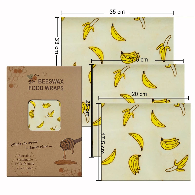 EcoNest Kitchen Eco-Friendly Reusable Beeswax Food Wraps