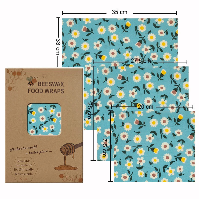 EcoNest Kitchen Eco-Friendly Reusable Beeswax Food Wraps