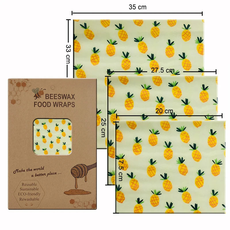 EcoNest Kitchen Eco-Friendly Reusable Beeswax Food Wraps