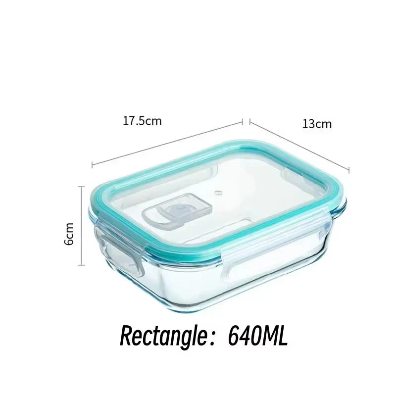 EcoNest Kitchen glass meal prep container with locking lid