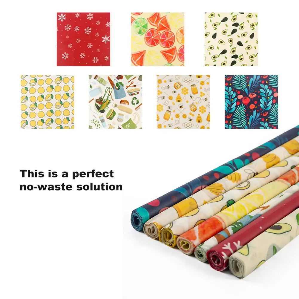 EcoNest Kitchen Eco-Friendly Beeswax Wraps for Food Storage