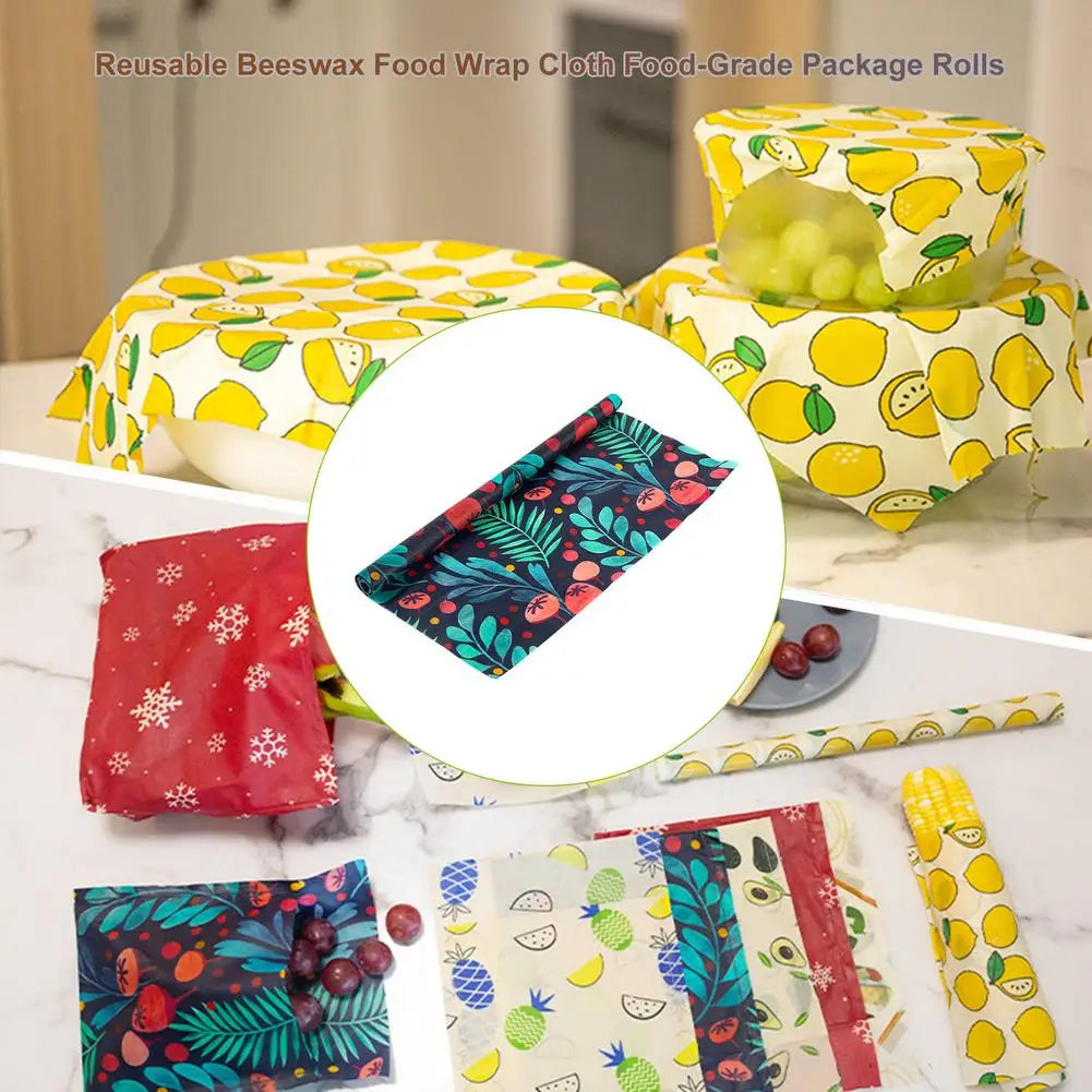 EcoNest Kitchen Eco-Friendly Beeswax Wraps for Food Storage