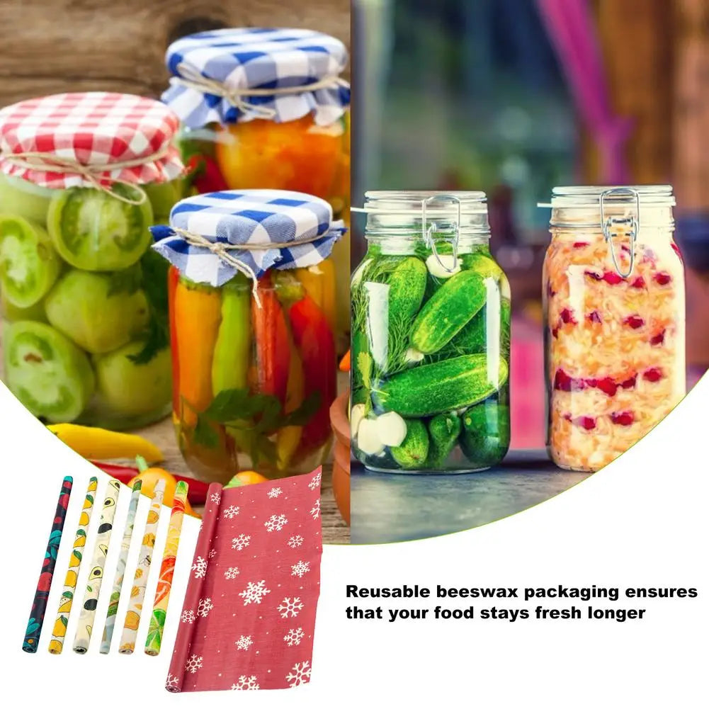 EcoNest Kitchen Eco-Friendly Beeswax Wraps for Food Storage