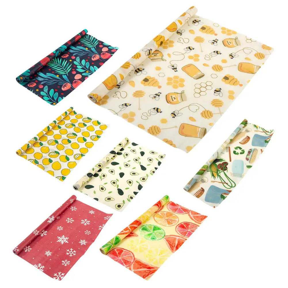 EcoNest Kitchen Eco-Friendly Beeswax Wraps for Food Storage