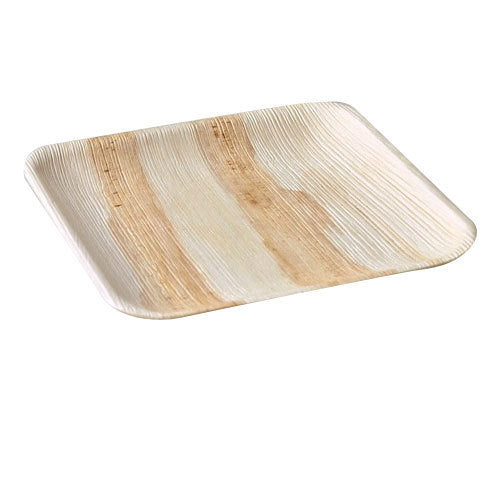 EcoNest Kitchen Palm Leaf Square Plates 10" - Eco-Friendly and Compostable Dinnerware