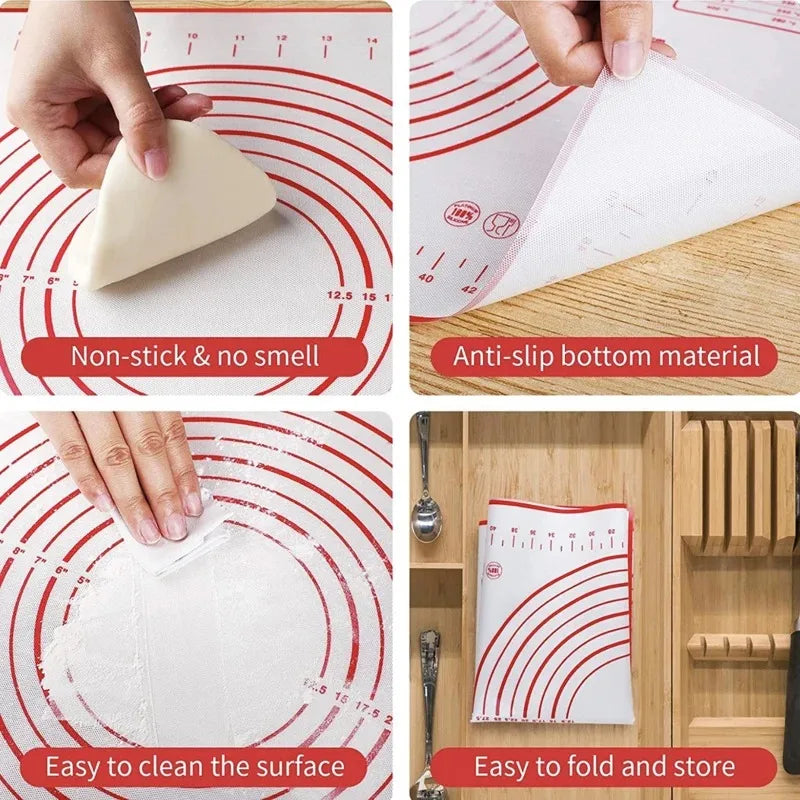 EcoNest Kitchen Silicone Baking and Kneading Mat for Dough