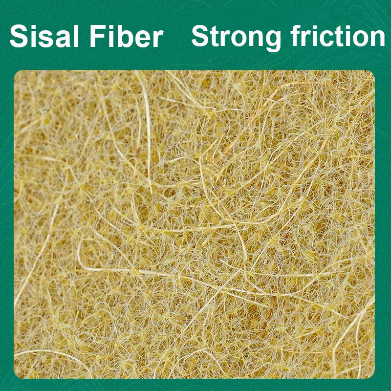 A set of EcoNest Kitchen Sisal Microfiber Sponges in packaging, showcasing the natural fiber texture, ideal for eco-friendly dishwashing and cleaning.