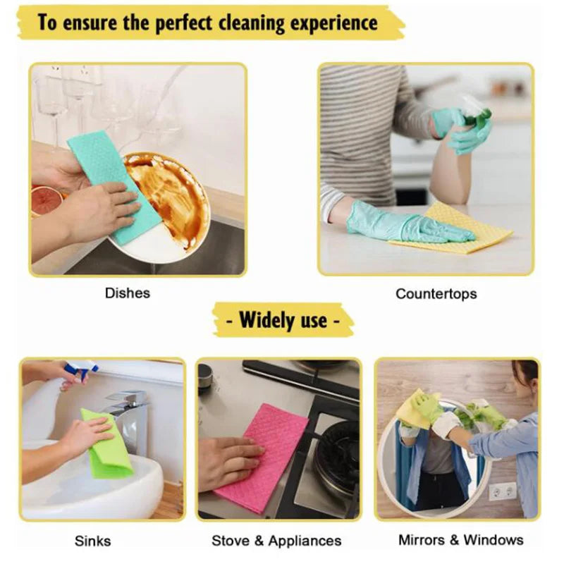 EcoNest Kitchen reusable magic cleaning dishcloth set