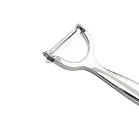 Metallic tongs on a white background