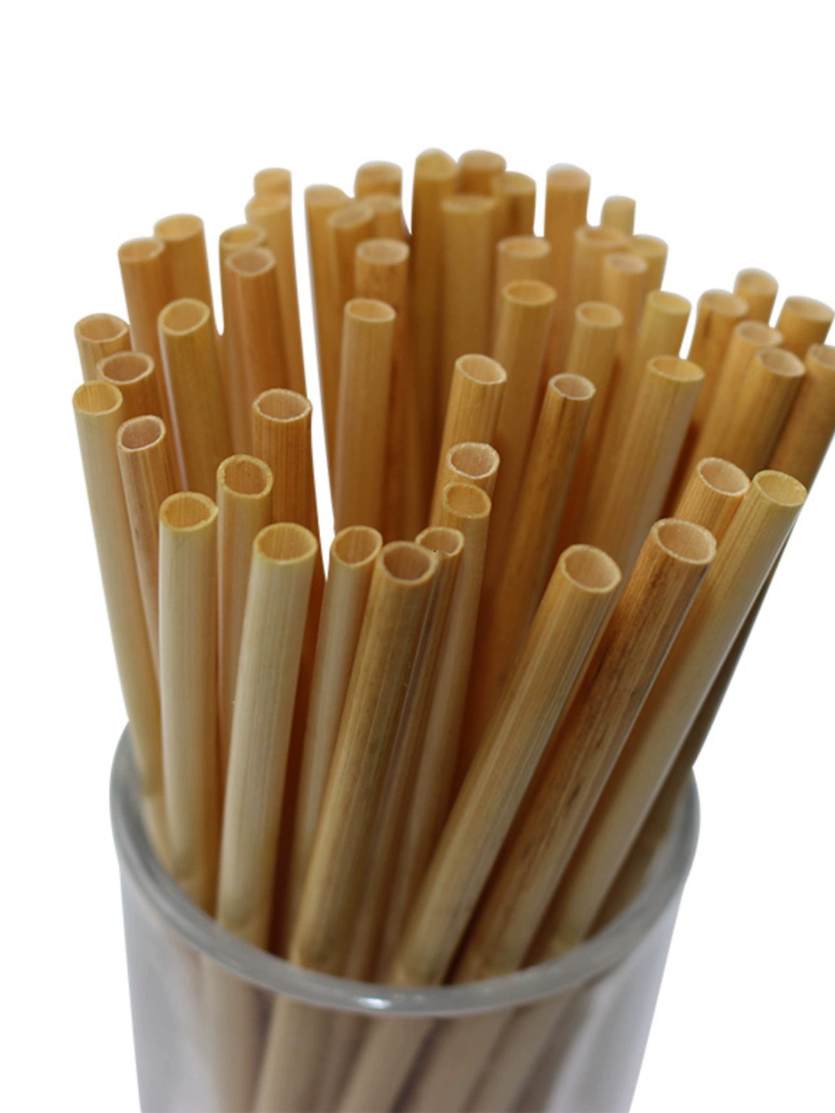 Natural Wheat Straw Degradable Straws displayed in a boxed package.