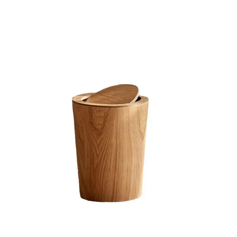 EcoNest Kitchen Wooden Wastebasket with Nordic and Japanese Design