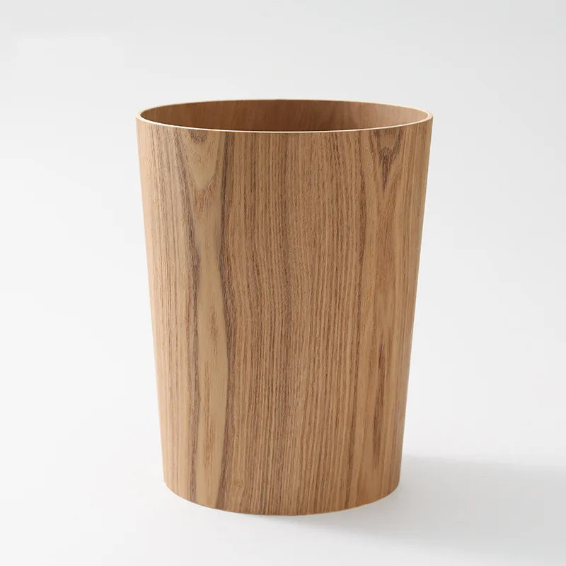 EcoNest Kitchen Wooden Wastebasket with Nordic and Japanese Design