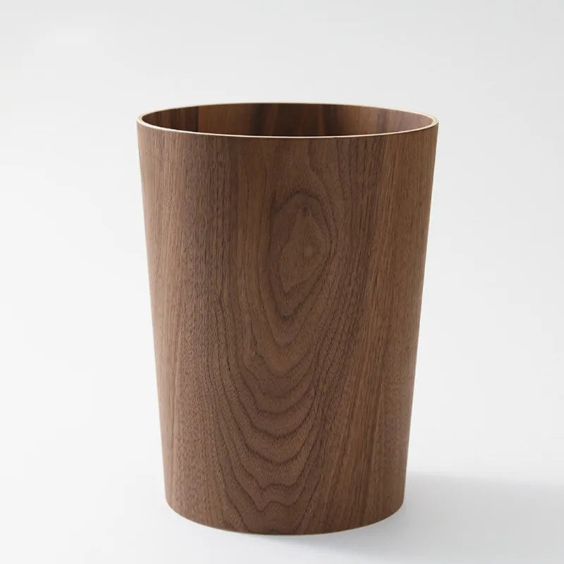 EcoNest Kitchen Wooden Wastebasket with Nordic and Japanese Design