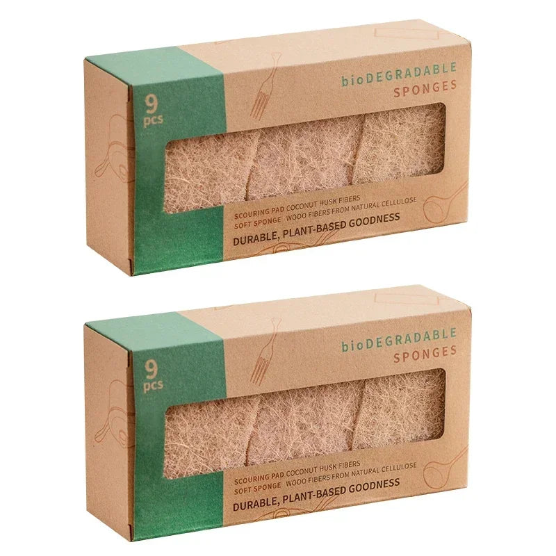 EcoNest Kitchen S-Style Sisal Wood Pulp Cotton Sponge