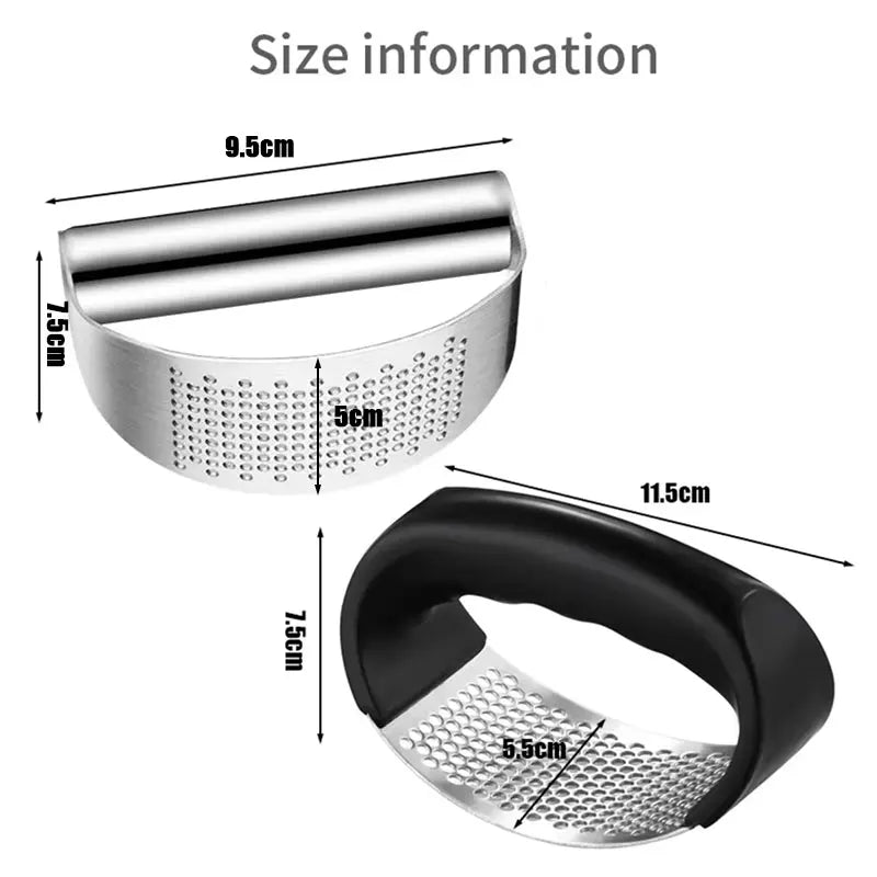 Measurement chart of a kitchen tool with dimensions labeled